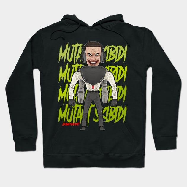 mutant skibidi toilet Hoodie by Draw For Fun 